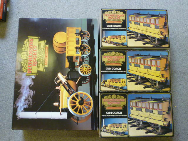 Appraisal: A Hornby gauge Stephensons Rocket real steam train set complete