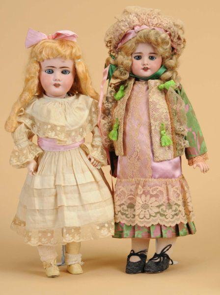 Appraisal: Lot Two Late French Dolls France ca lot includes a