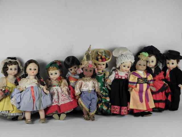 Appraisal: Group lot of ten vintage Madame Alexander '' Country Dolls