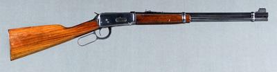 Appraisal: Winchester Mdl lever action rifle serial No in double barrels