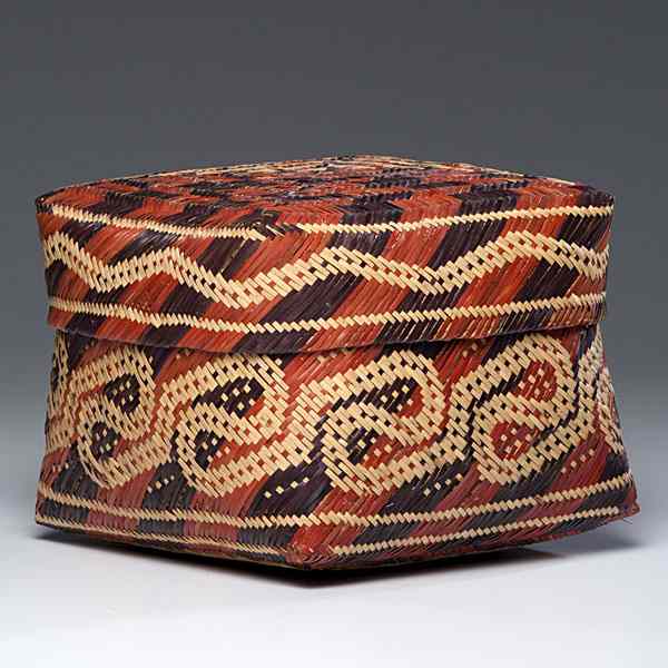 Appraisal: Large Chitimacha Double-Woven Basket attributed to Ada Thomas and composed