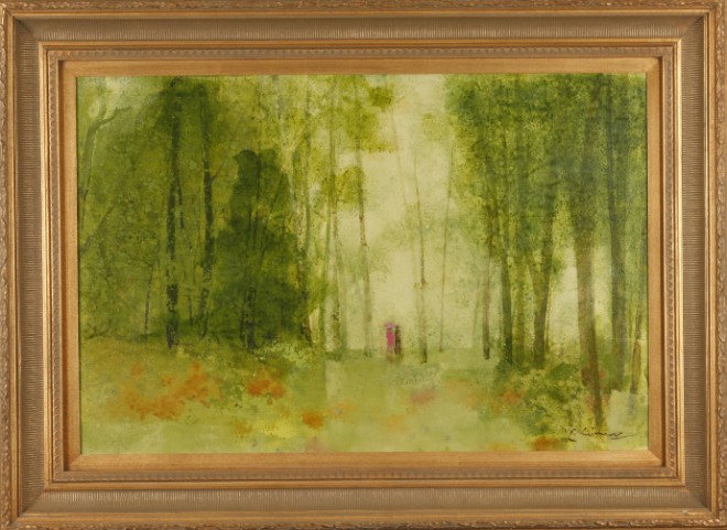 Appraisal: Sylvan Study oil on canvas x SLR C Coiner Artist