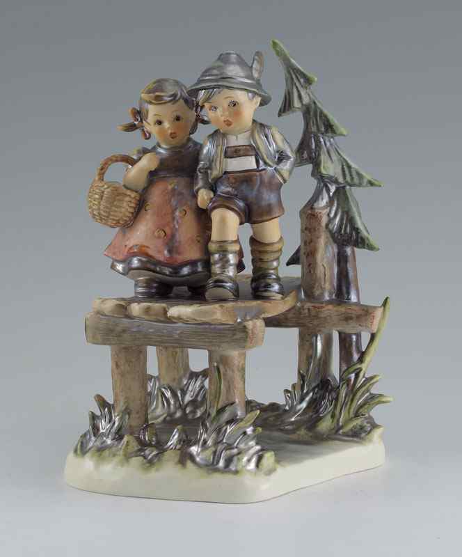 Appraisal: HUMMEL PORCELAIN FIGURINE ON OUR WAY - Century Collection issued