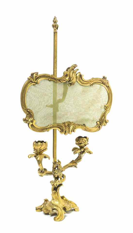 Appraisal: A Louis XV Style Gilt Bronze Bouillotte Lamp Paul Sormani