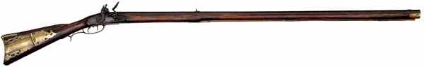 Appraisal: North Carolina Full-Stock Flintlock Rifle cal '' rifled octagonal barrel