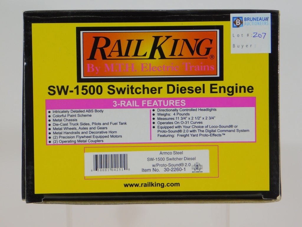 Appraisal: RAIL KING SW- SWITCHER DIESEL ENGINE O TRAIN United States