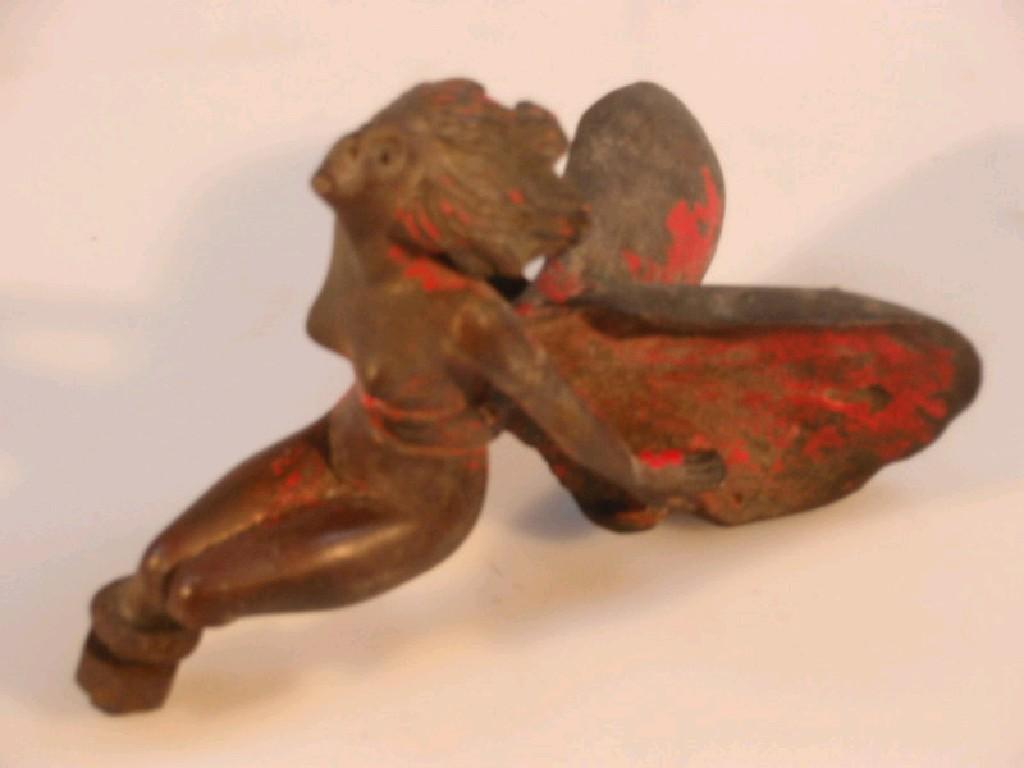 Appraisal: A vintage cast metal 'Spirit of Ecstasy' style car mascot