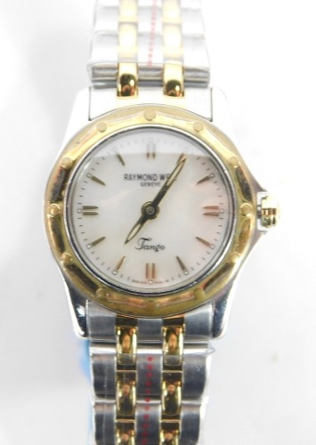 Appraisal: A Raymond Weil lady's Tango wristwatch with a circular mother