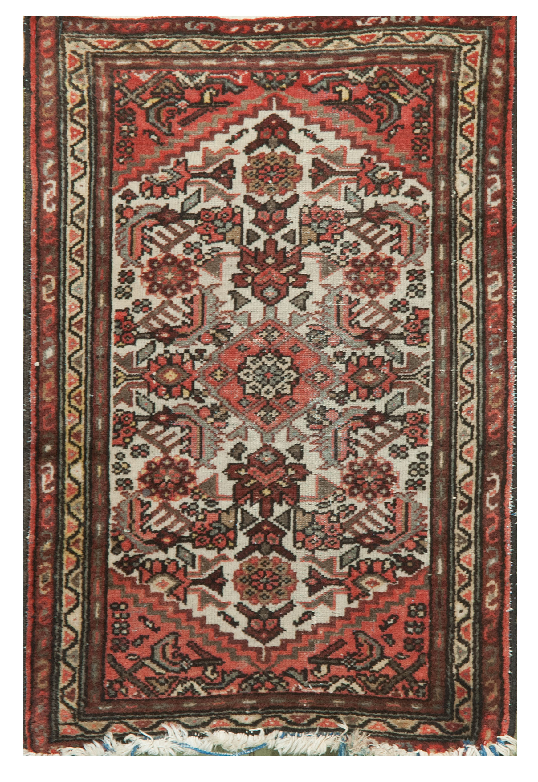 Appraisal: TWO ORIENTAL RUG HAMADAN MATS ' x ' and '