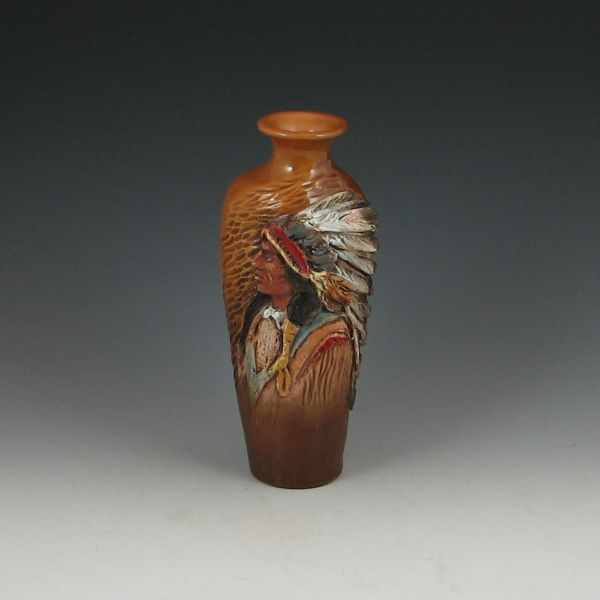 Appraisal: Rick Wisecarver Vase '' tall '' wideMarked ''Hand Carved One