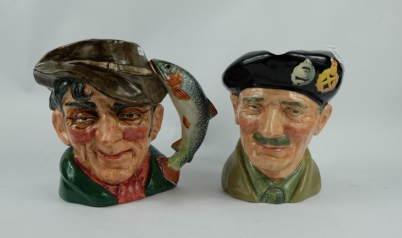 Appraisal: Royal Doulton large character jugs The Poacher D and Monty