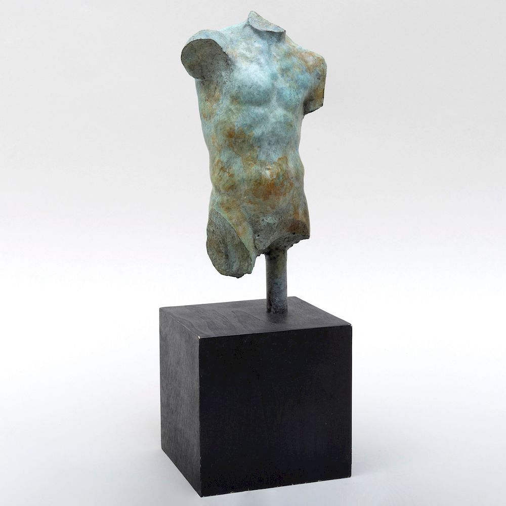 Appraisal: Gary Weisman b MT-AS Bronze with green patina signed 'Weisman'