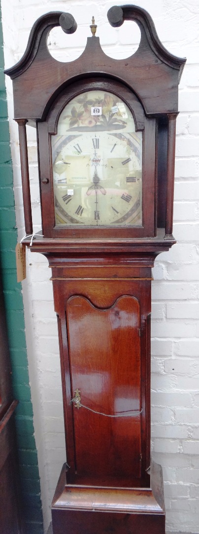 Appraisal: An th century oak cased twenty-four hour longcase clock the