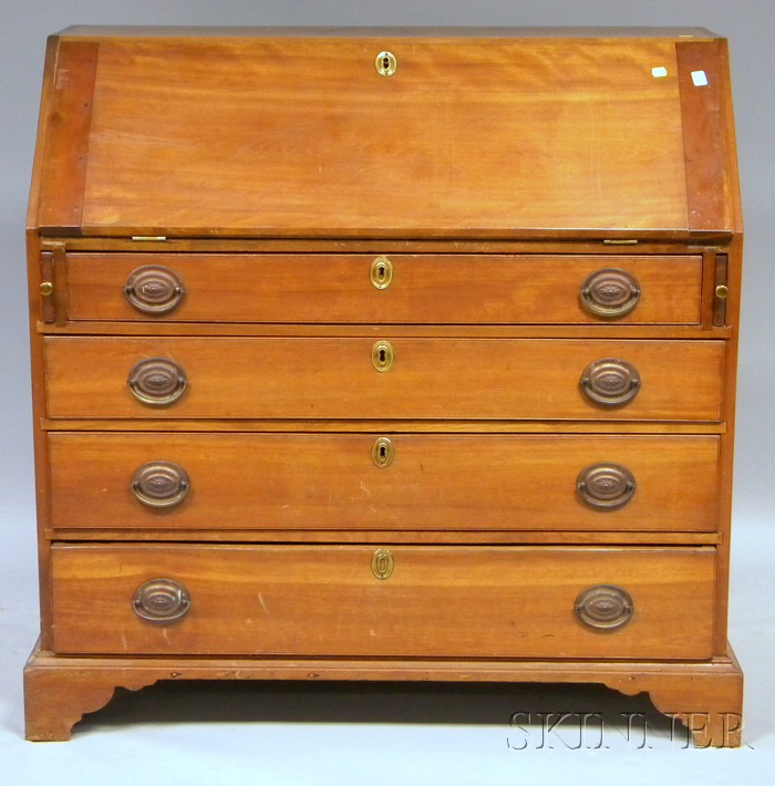 Appraisal: Birch Slant-lid Desk ht wd in