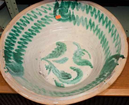 Appraisal: Glazed earthenware bowl Estimate - No condition report supplied