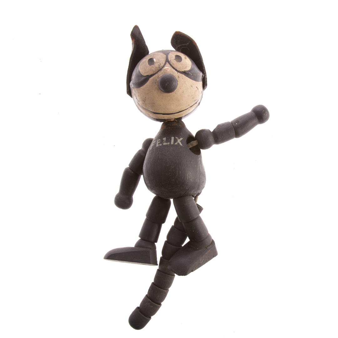 Appraisal: Schoenhut painted wood jointed Felix the Cat dated painted wood