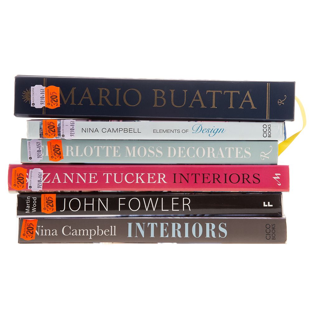 Appraisal: Six Volumes on Interior Decorating Titles included Mario Buatta John