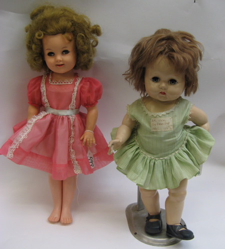 Appraisal: TWO IDEAL NOVELTY TOY CO GIRL DOLLS C One is