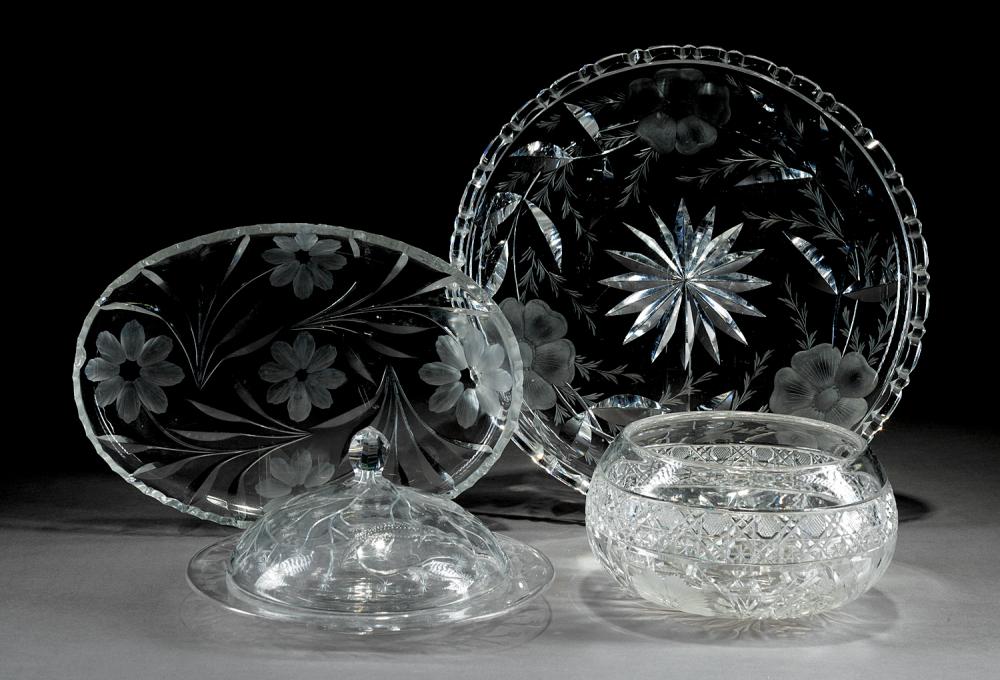 Appraisal: Group of American Brilliant Cut Glass late th early th