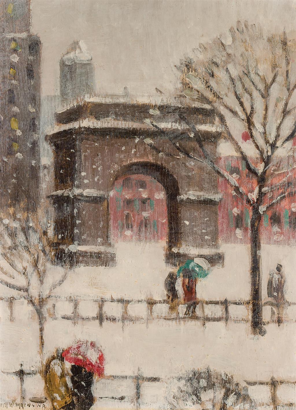 Appraisal: GUY CARLETON WIGGINS American - Washington Square oil on board