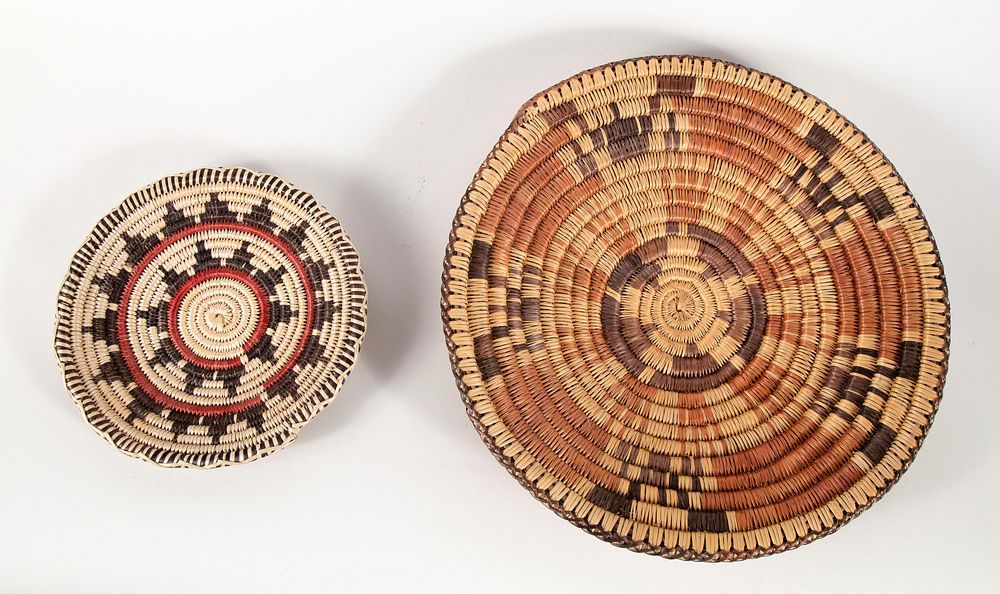 Appraisal: Navajo Two Baskets th Century Navajo Two Baskets th Century