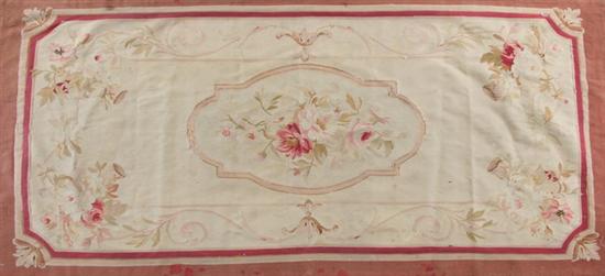 Appraisal: ANTIQUE AUBUSSON RUG - App ft in x ft in