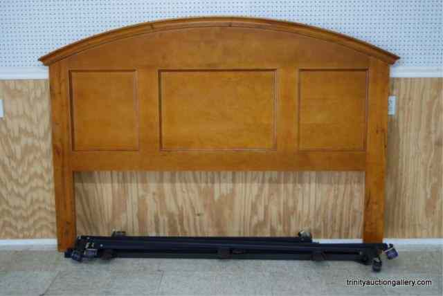 Appraisal: King Size Pine Headboard w RailsModern era and modern style