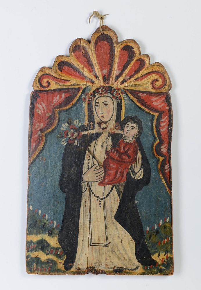 Appraisal: Retablo of Our Lady Queen of Heaven ca Attributed to