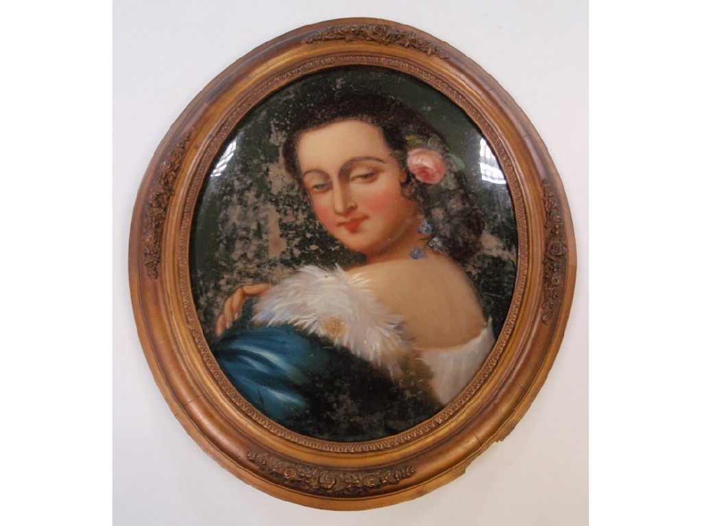 Appraisal: thC School Head and shoulders study of a Victorian lady