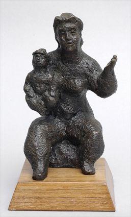 Appraisal: CHAIM GROSS - MOTHER CHILD Cast bronze ed stamped on