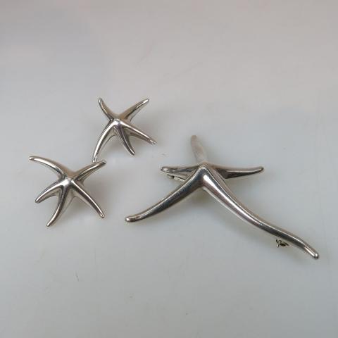 Appraisal: Tiffany Co Elsa Peretti Spanish Sterling Silver Starfish Pin And