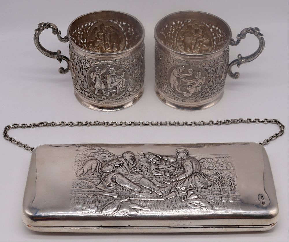 Appraisal: SILVER Continental Silver Grouping Inc Russian Includes a Russian silver