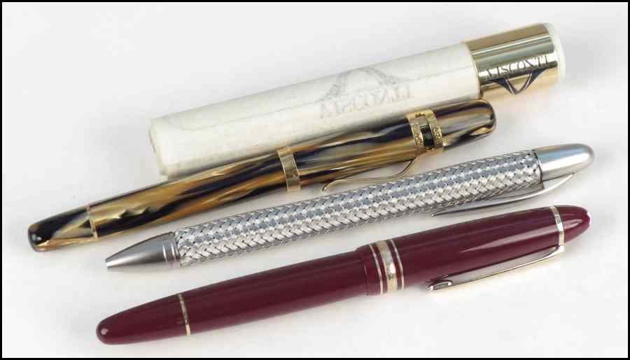 Appraisal: VISCONTI RESIN FOUNTAIN PEN With an karat gold nib Together