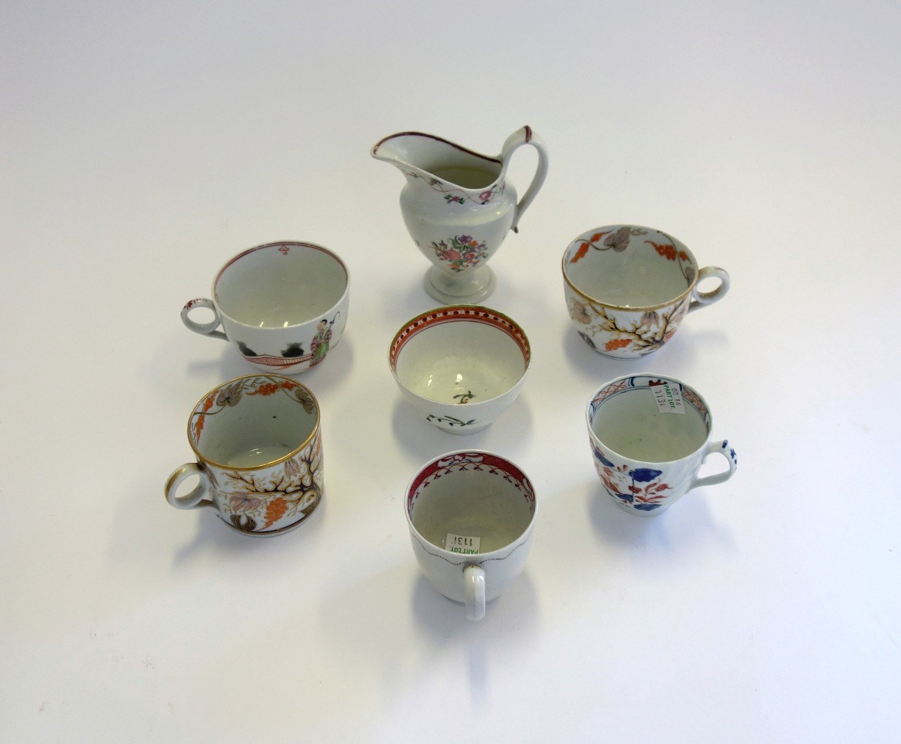 Appraisal: A group of English porcelains late th century comprising a