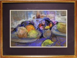 Appraisal: Arleen Targan Abstract Still Life Pastel Drawing MASSACHUSETTS NEW YORK