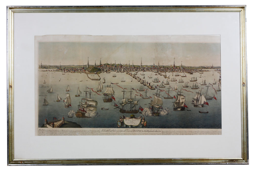 Appraisal: - South East View of the Town of Boston dedicated