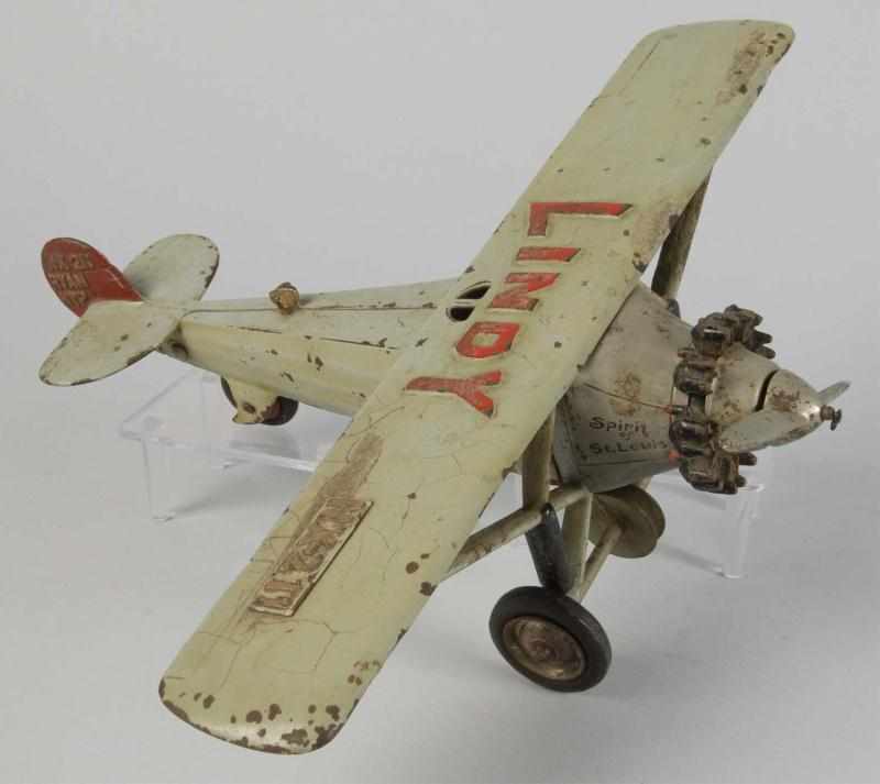 Appraisal: Cast Iron Hubley Lindy NX- Airplane Toy Description American Extremely