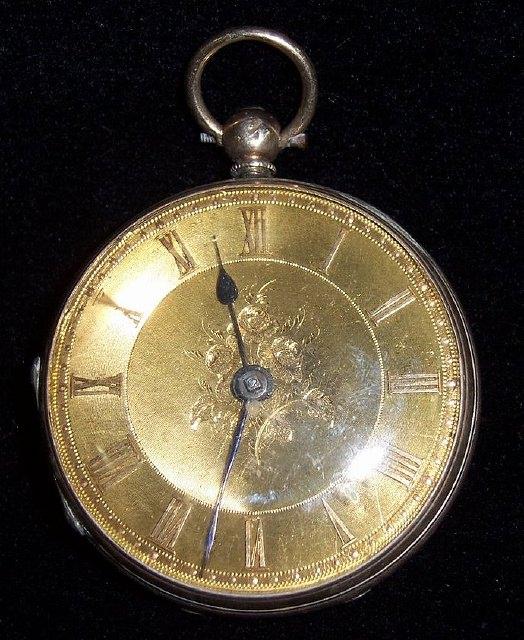 Appraisal: A gentleman's k gold open faced pocket watch having an