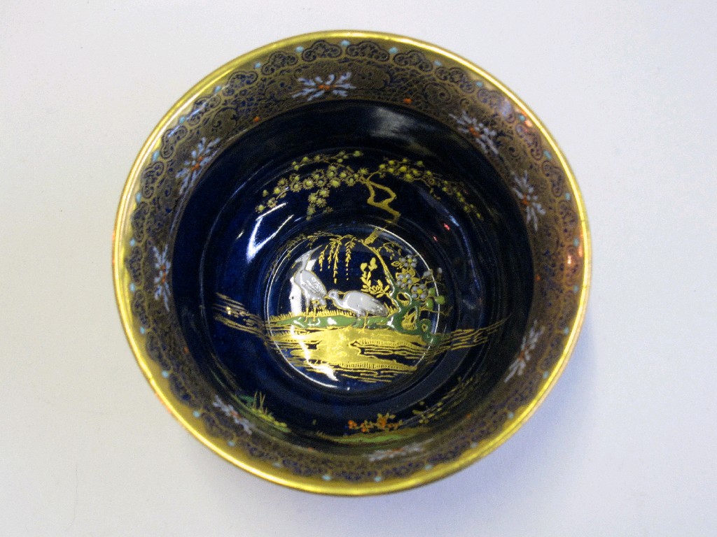 Appraisal: W R Carlton Ware 'New Mikado' bowl on blue ground