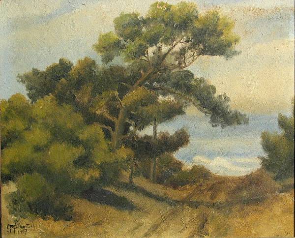 Appraisal: Josephine Mary Culbertson American - A path to the beach