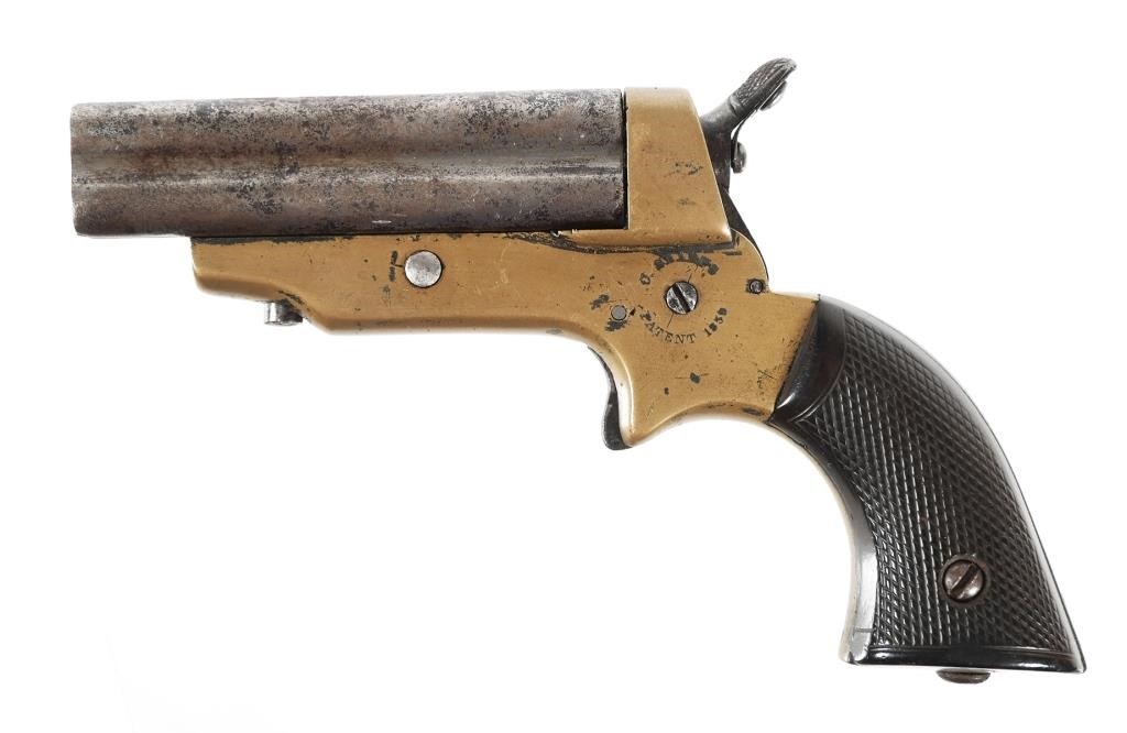 Appraisal: ANTIQUE SHARPS PEPPERBOX PISTOL MODEL Circa to C Sharps Philadelphia