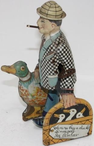 Appraisal: MARX TIN LITHOGRAPH WIND-UP TOY JOE PENNER WANNA BUY A