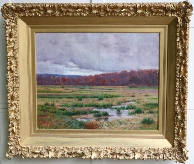 Appraisal: EDMUND CASE - MA CT OIL PAINTINGON CANVAS TITLED AUTUMN