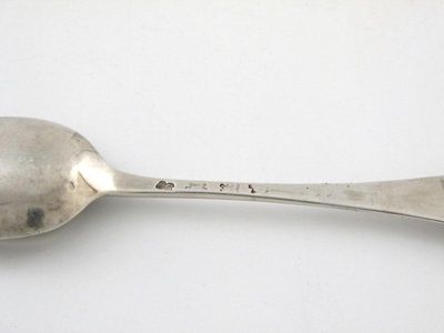 Appraisal: A George III Hanovarian pattern tablespoon initialled W H by