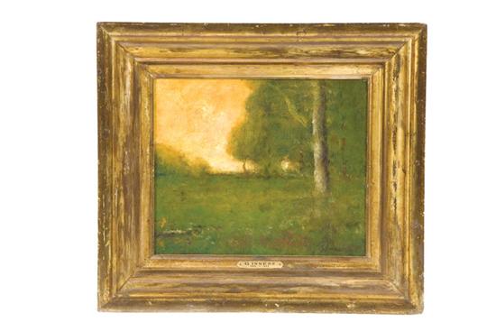 Appraisal: EVENING LANDSCAPE IN THE MANNER OF GEORGE INNES NEW YORK