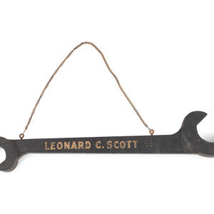 Appraisal: A Wrench-From Trade Sign and a Harness Maker Trade Sign