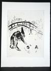 Appraisal: ETCHING - 'Pilouchkine Gathering Under Bridge' from 'The Dead Souls'