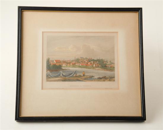 Appraisal: Early Print Richmond in Virginia Marked Aus d Kunstanst d