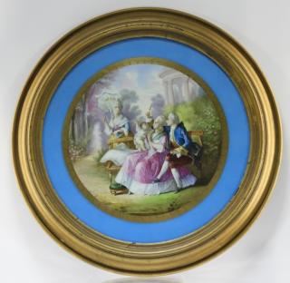 Appraisal: C Sevres Romantic Rococo Porcelain Charger FRANCE THIRD QUARTER TH