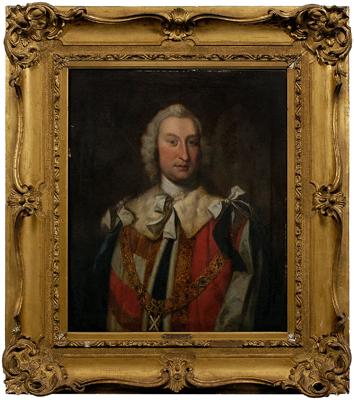 Appraisal: Portrait of a Scottish nobleman wearing the Order of the